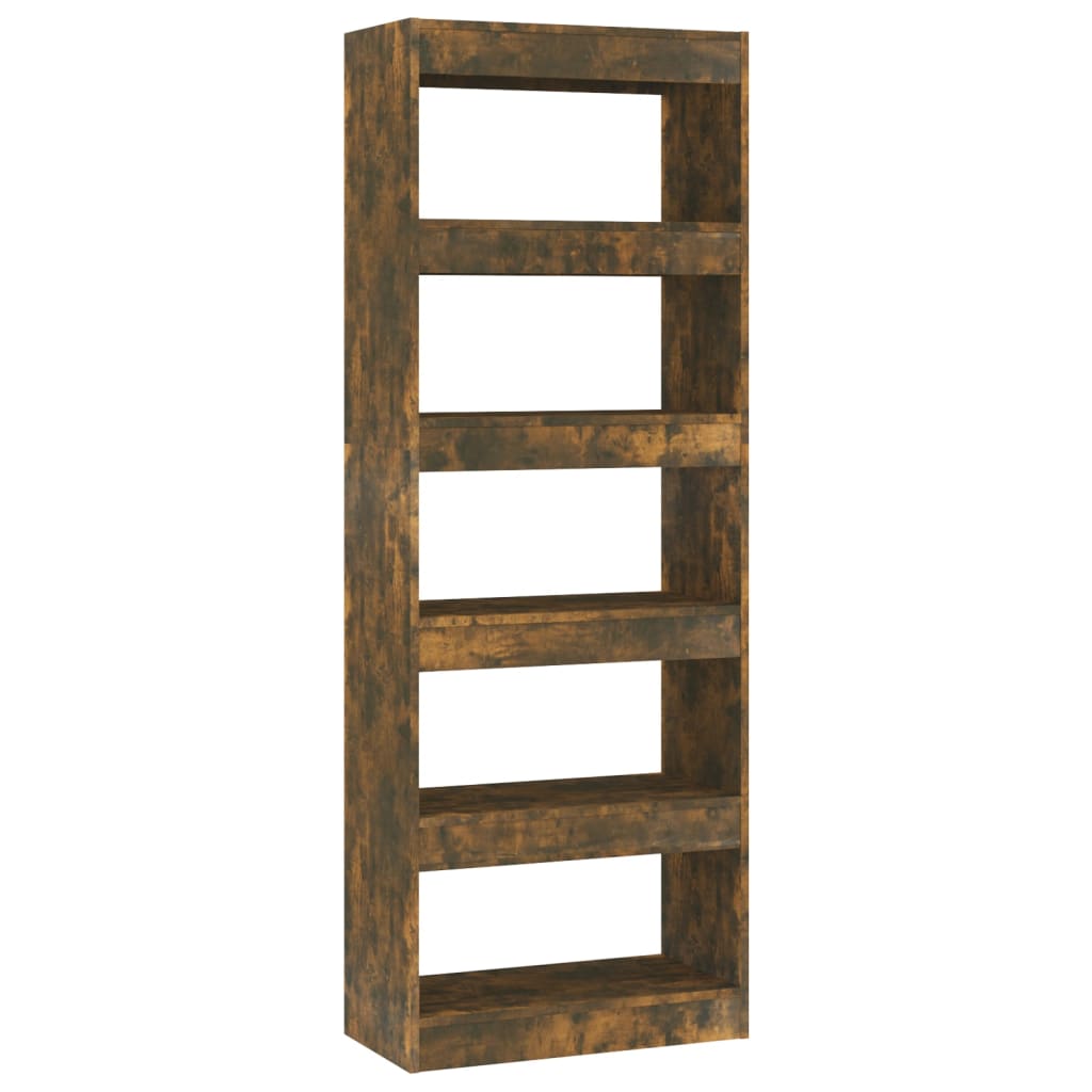 vidaXL Bibliotecă/Separator stejar afumat 60x30x166 cm, lemn prelucrat vidaXL Bibliotecă/Separator stejar afumat 60x30x166 cm, lemn prelucrat