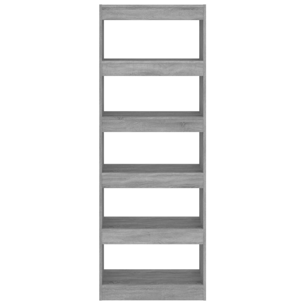vidaXL Bibliotecă/Separator cameră, gri sonoma, 60x30x166 cm, PAL vidaXL Bibliotecă/Separator cameră, gri sonoma, 60x30x166 cm, PAL
