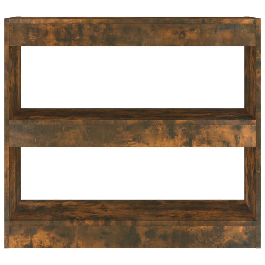 vidaXL Bibliotecă/Separator cameră, stejar fumuriu, 80x30x72 cm, PAL vidaXL Bibliotecă/Separator cameră, stejar fumuriu, 80x30x72 cm, PAL