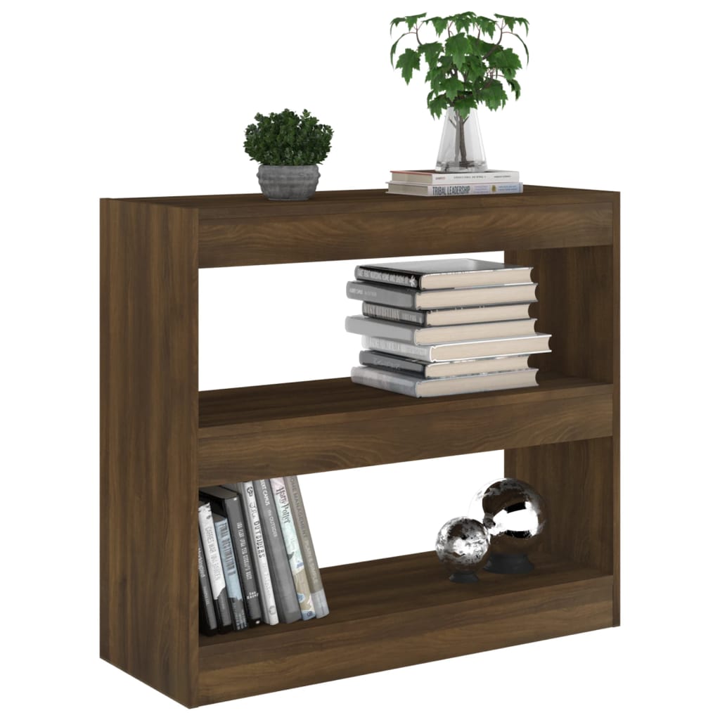 vidaXL Bibliotecă/Separator cameră, stejar maro, 80x30x72 cm, PAL vidaXL Bibliotecă/Separator cameră, stejar maro, 80x30x72 cm, PAL