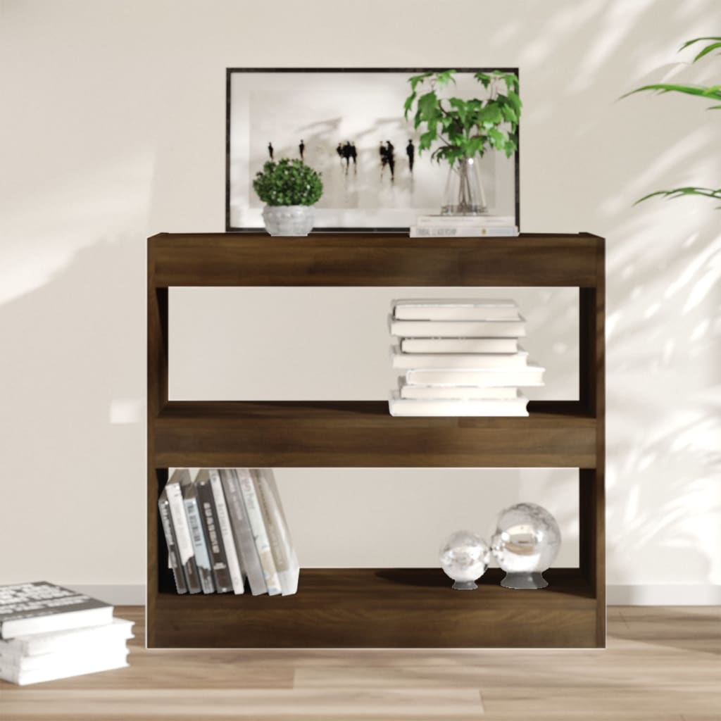 vidaXL Bibliotecă/Separator cameră, stejar maro, 80x30x72 cm, PAL vidaXL Bibliotecă/Separator cameră, stejar maro, 80x30x72 cm, PAL