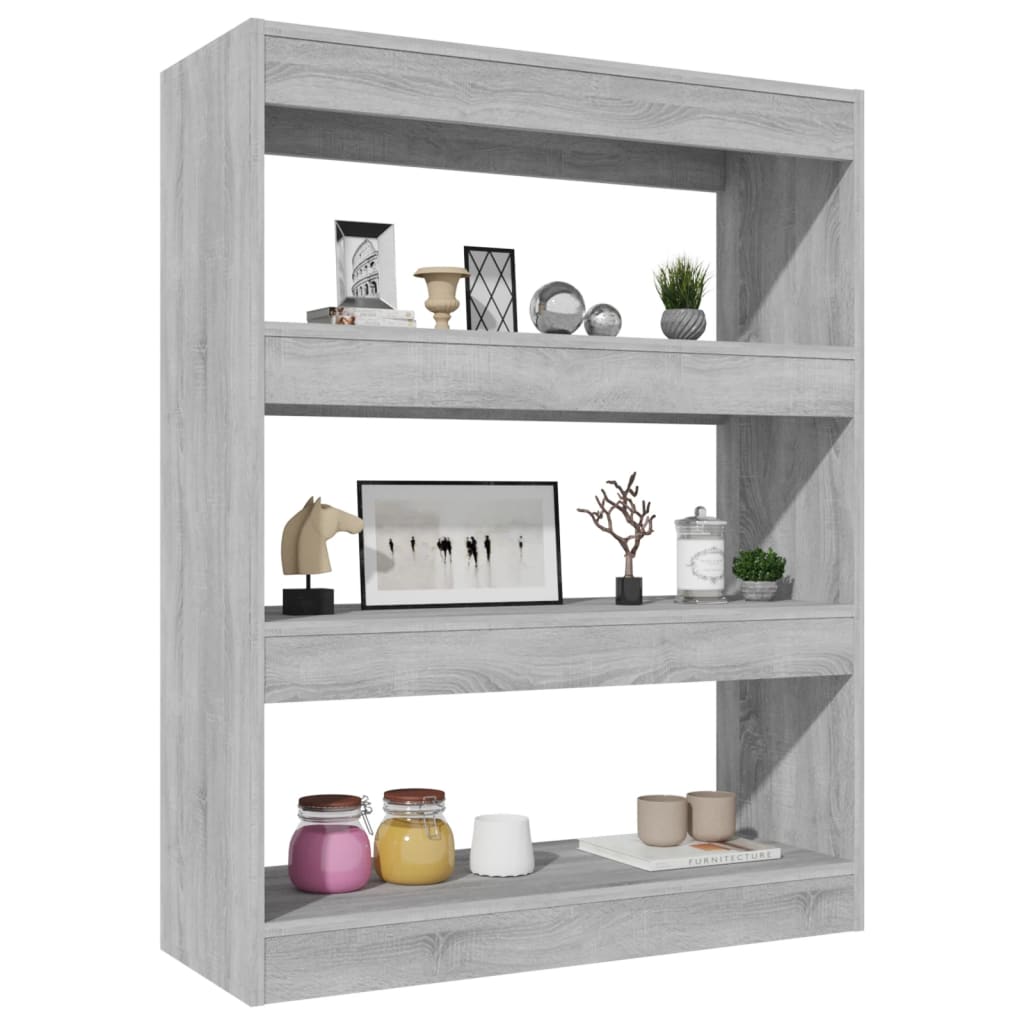 vidaXL Bibliotecă/Separator de cameră stejar 80x30x103cm lemn compozit vidaXL Bibliotecă/Separator de cameră stejar 80x30x103cm lemn compozit