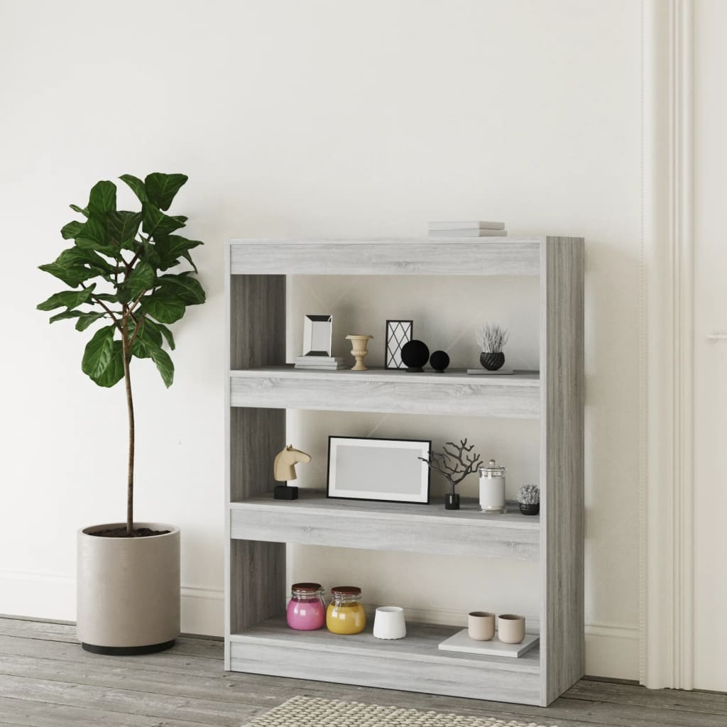 vidaXL Bibliotecă/Separator de cameră stejar 80x30x103cm lemn compozit vidaXL Bibliotecă/Separator de cameră stejar 80x30x103cm lemn compozit