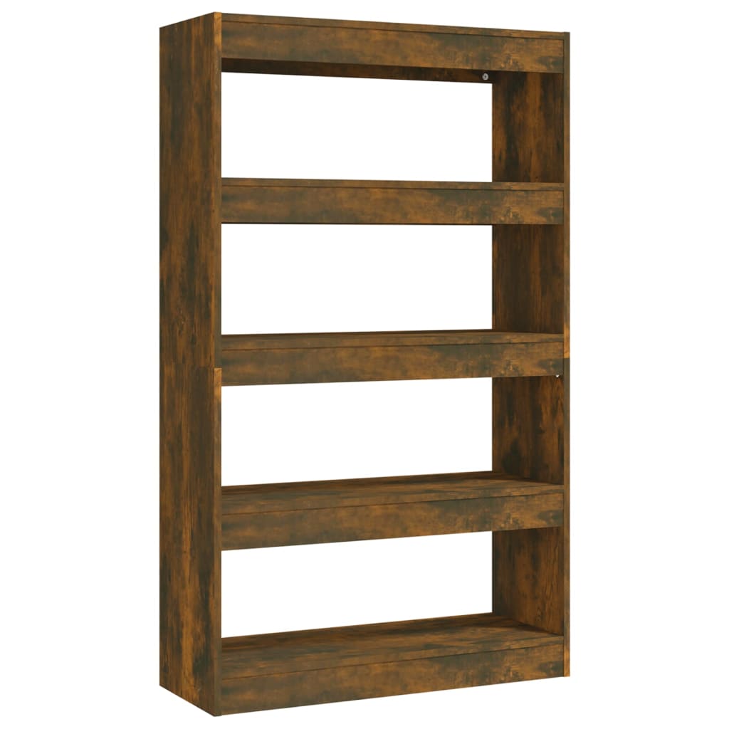 vidaXL Bibliotecă/Separator cameră, stejar fumuriu, 80x30x135 cm PAL vidaXL Bibliotecă/Separator cameră, stejar fumuriu, 80x30x135 cm PAL