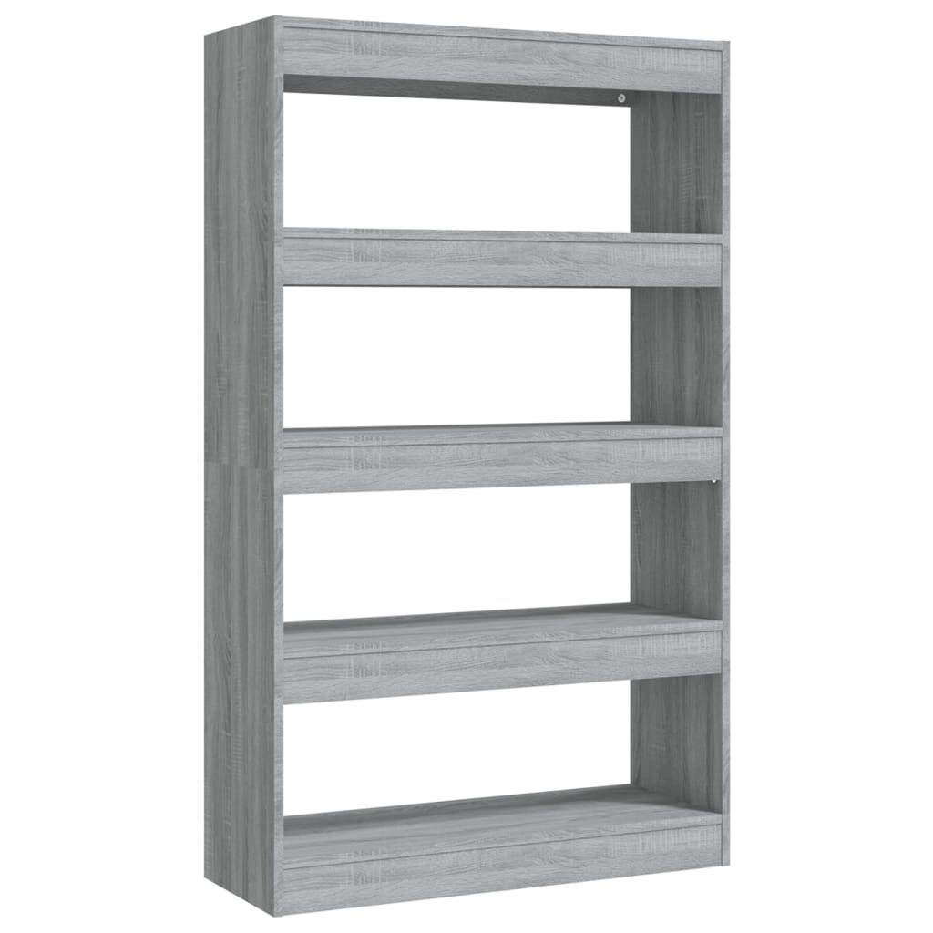 vidaXL Bibliotecă/Separator cameră, gri sonoma, 80x30x135 cm, PAL vidaXL Bibliotecă/Separator cameră, gri sonoma, 80x30x135 cm, PAL
