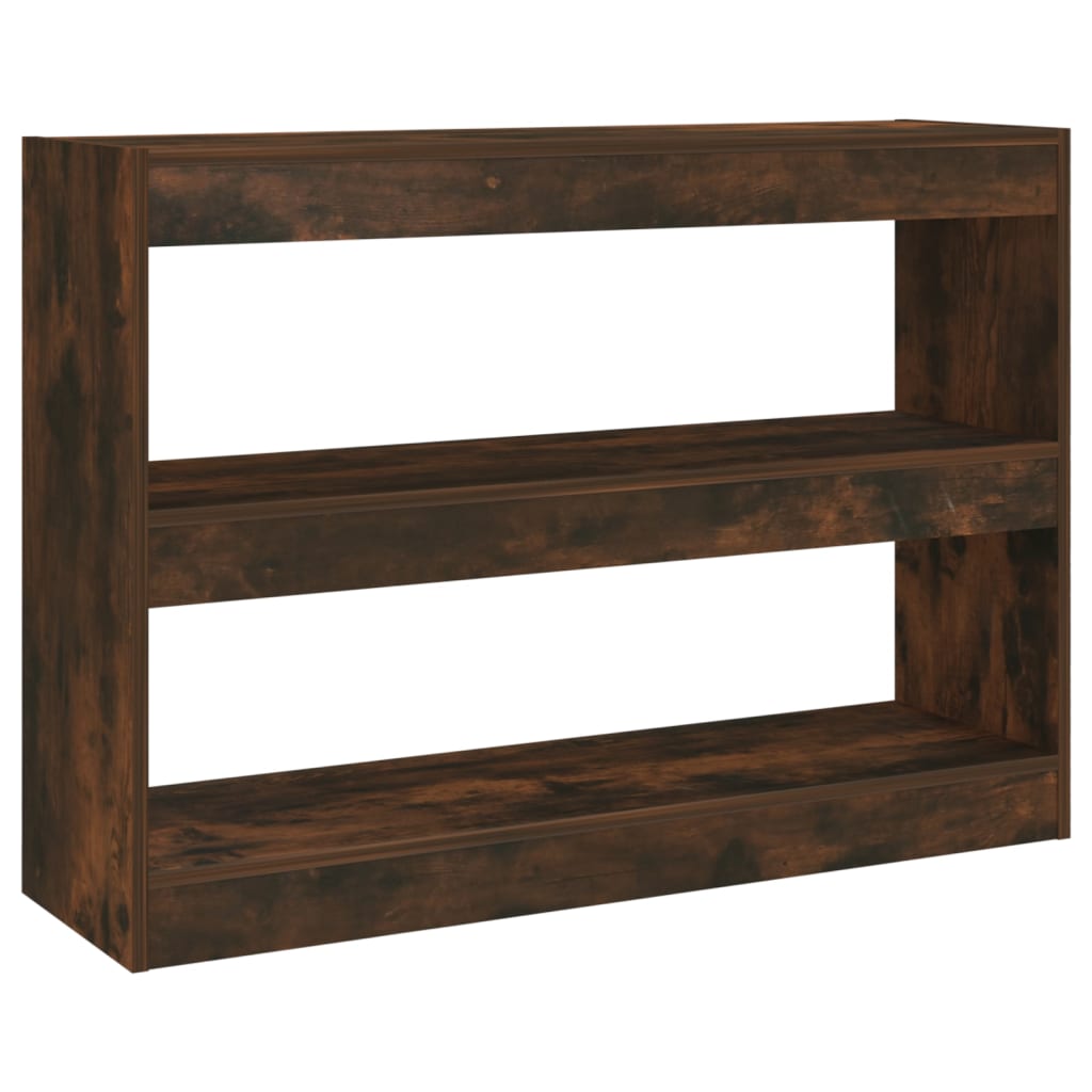 vidaXL Bibliotecă/Separator cameră, stejar fumuriu, 100x30x72 cm vidaXL Bibliotecă/Separator cameră, stejar fumuriu, 100x30x72 cm