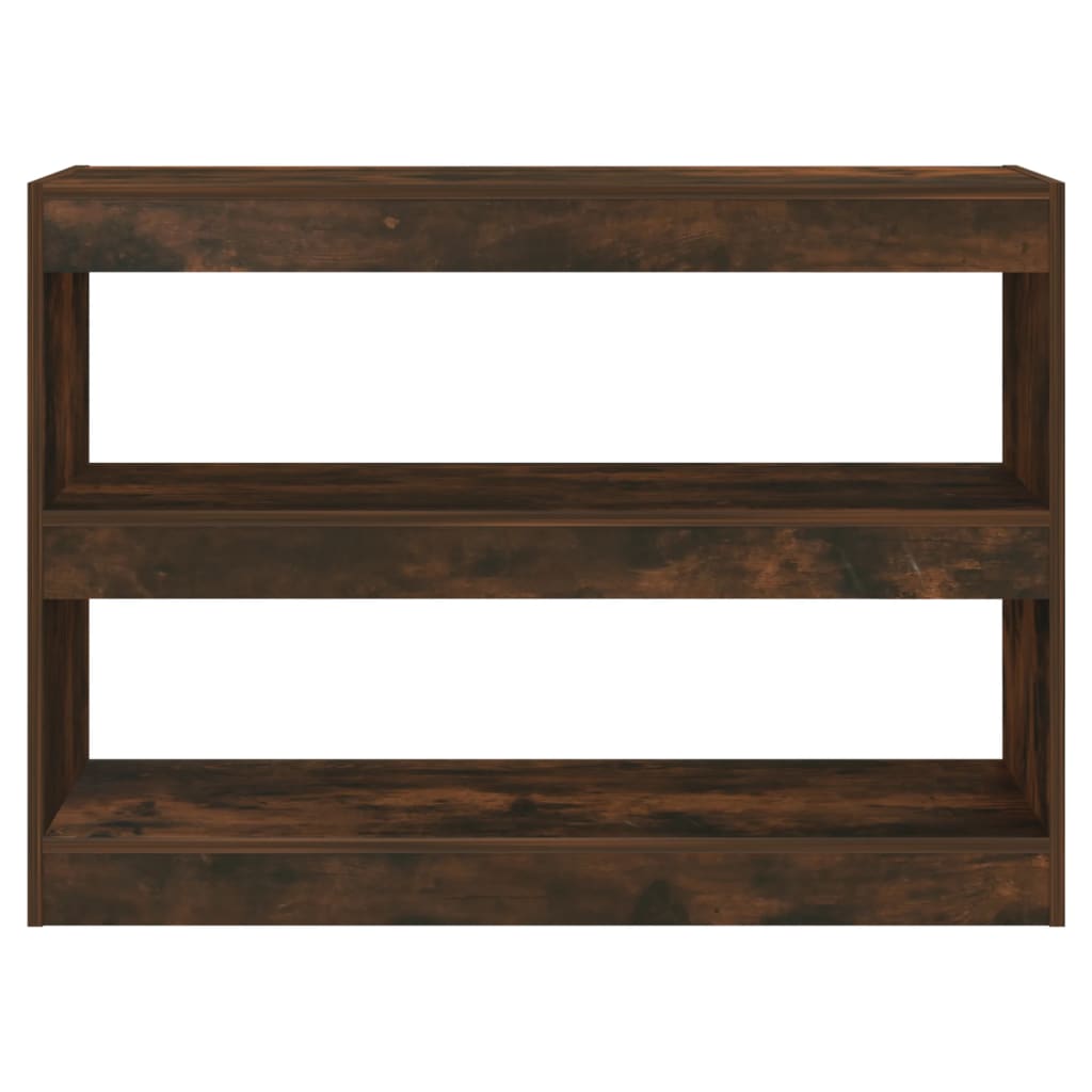 vidaXL Bibliotecă/Separator cameră, stejar fumuriu, 100x30x72 cm vidaXL Bibliotecă/Separator cameră, stejar fumuriu, 100x30x72 cm