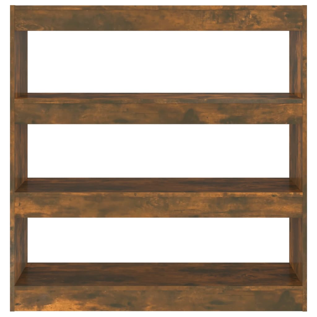 vidaXL Bibliotecă/Separator cameră, stejar fumuriu, 100x30x103 cm vidaXL Bibliotecă/Separator cameră, stejar fumuriu, 100x30x103 cm