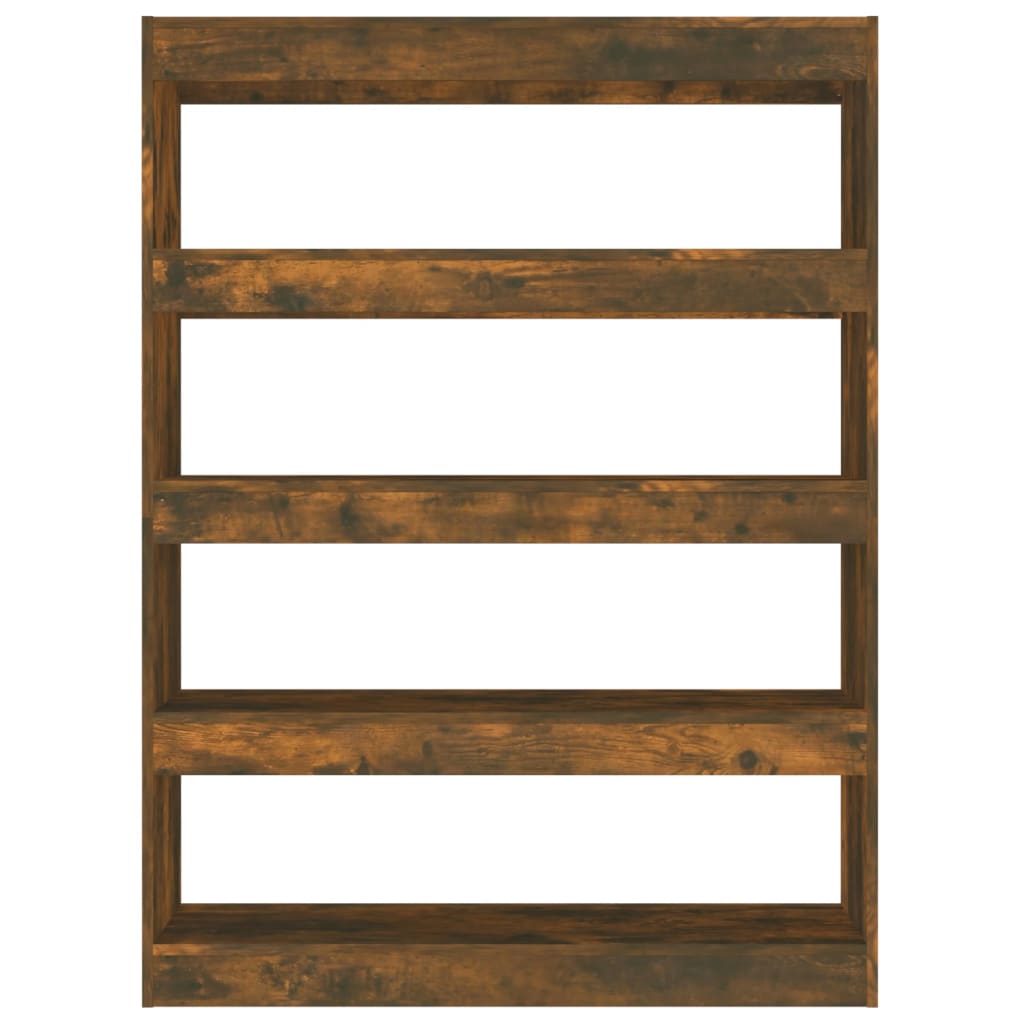 vidaXL Bibliotecă/Separator cameră, stejar fumuriu, 100x30x135 cm vidaXL Bibliotecă/Separator cameră, stejar fumuriu, 100x30x135 cm