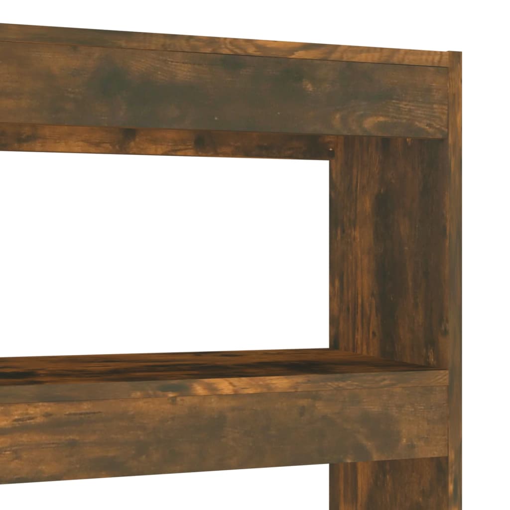vidaXL Bibliotecă/Separator cameră, stejar fumuriu, 100x30x135 cm vidaXL Bibliotecă/Separator cameră, stejar fumuriu, 100x30x135 cm