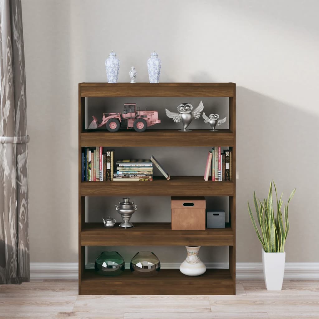 vidaXL Bibliotecă/Separator cameră, stejar maro, 100x30x135 cm vidaXL Bibliotecă/Separator cameră, stejar maro, 100x30x135 cm