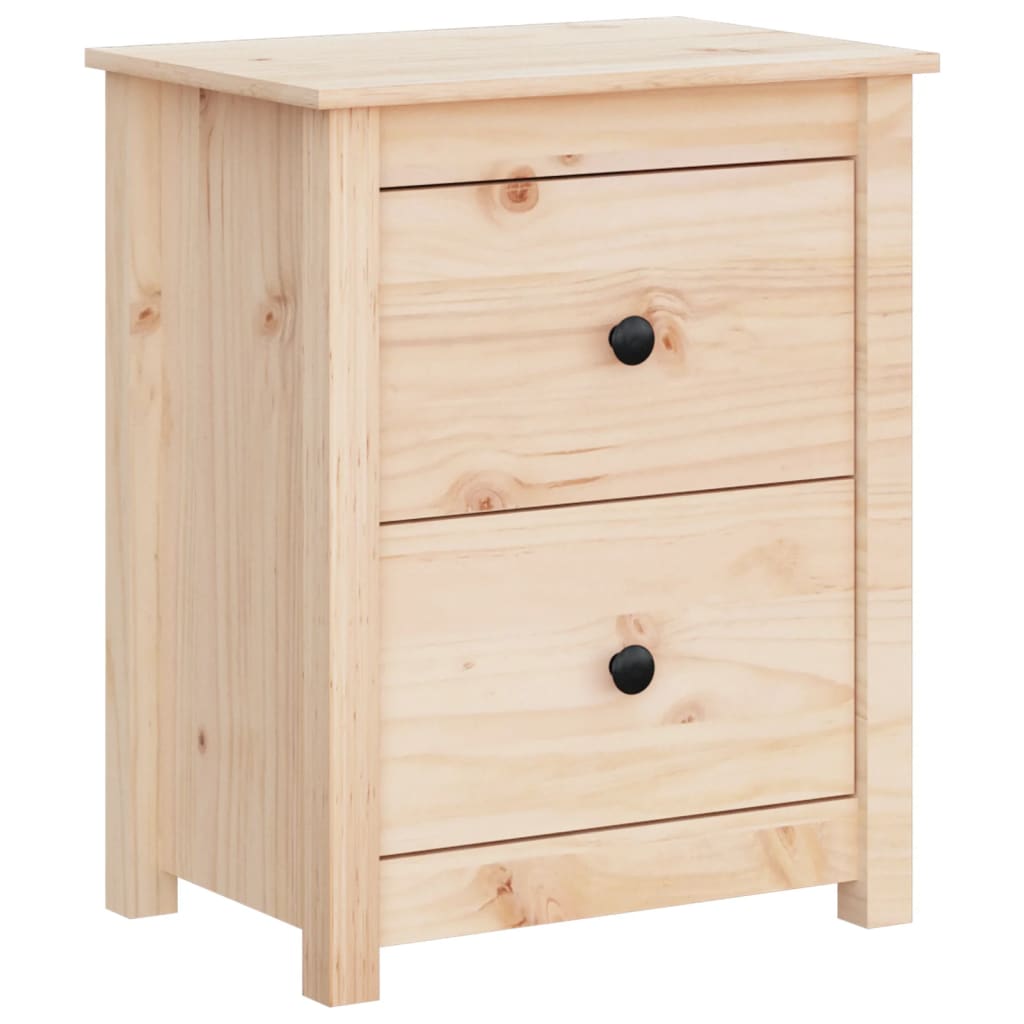 vidaXL Noptiere, 2 buc., 50x35x61,5 cm, lemn masiv de pin vidaXL Noptiere, 2 buc., 50x35x61,5 cm, lemn masiv de pin