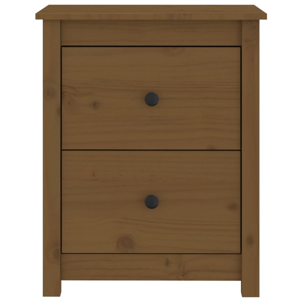 vidaXL Noptiere, 2 buc, maro miere, 50x35x61,5 cm, lemn masiv de pin