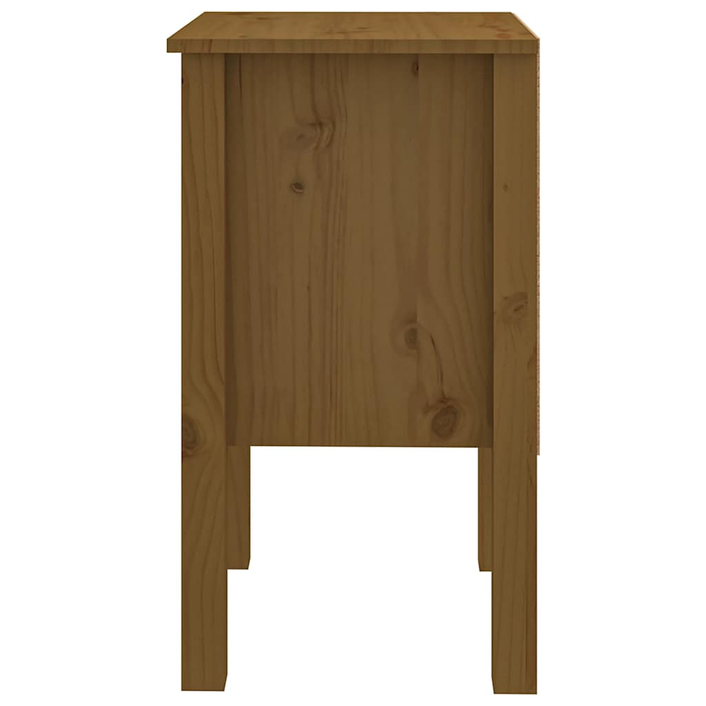 vidaXL Noptiere, 2 buc, maro miere, 40x35x61,5 cm, lemn masiv de pin