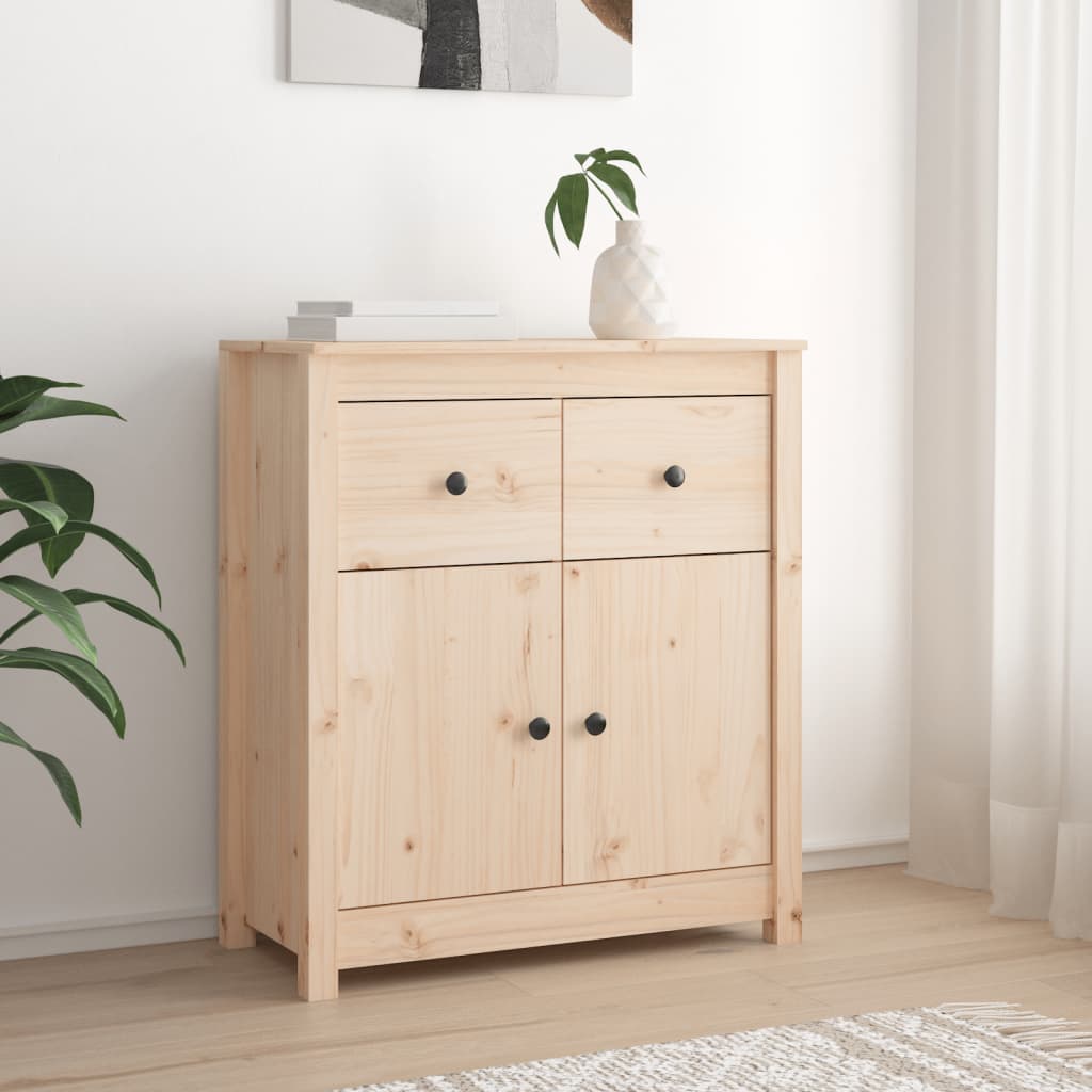 vidaXL Servantă, 70x35x80 cm, lemn masiv de pin