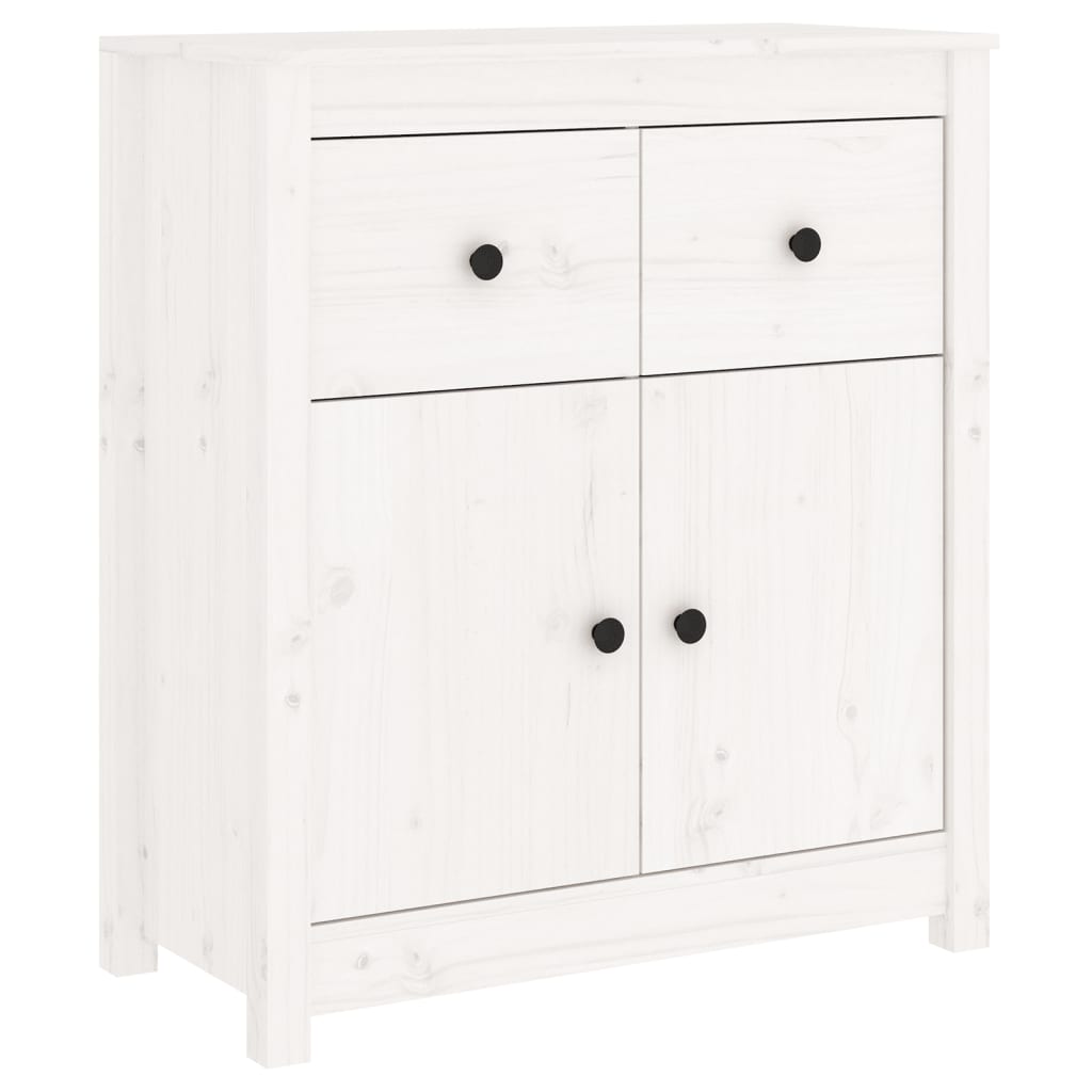 vidaXL Servantă, alb, 70x35x80 cm, lemn masiv de pin vidaXL Servantă, alb, 70x35x80 cm, lemn masiv de pin