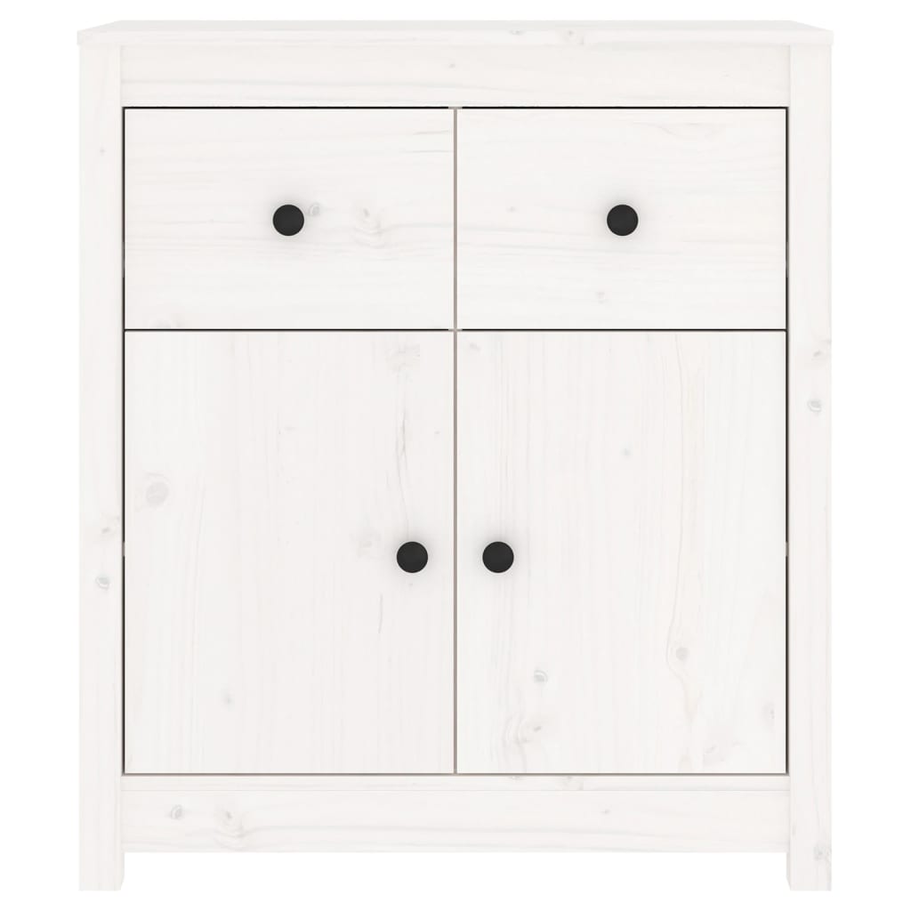 vidaXL Servantă, alb, 70x35x80 cm, lemn masiv de pin vidaXL Servantă, alb, 70x35x80 cm, lemn masiv de pin