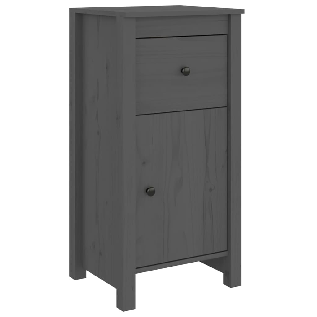 vidaXL Servantă, gri, 40x35x80 cm, lemn masiv de pin