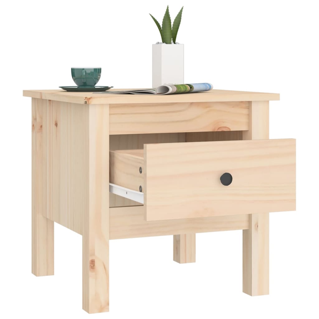 vidaXL Mese laterale, 2 buc., 40x40x39 cm, lemn masiv de pin