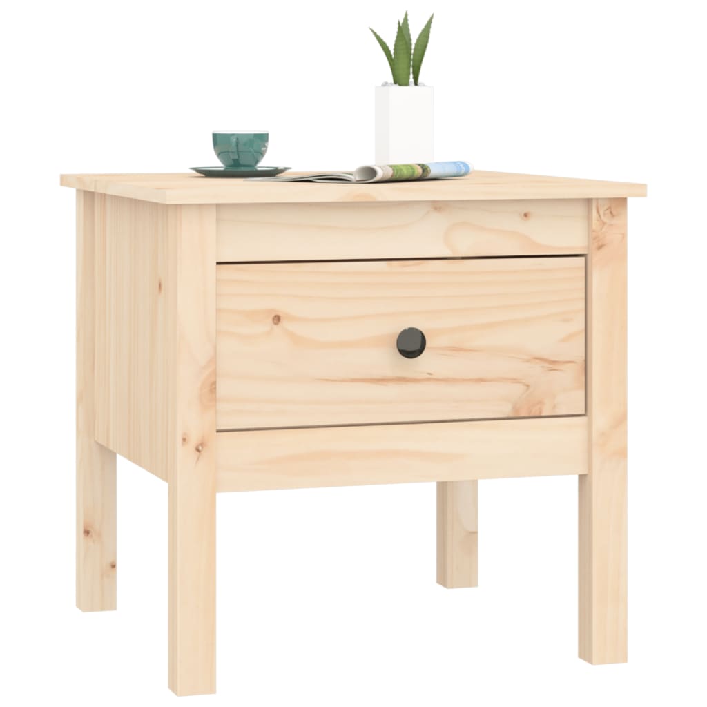 vidaXL Mese laterale, 2 buc., 50x50x49 cm, lemn masiv de pin