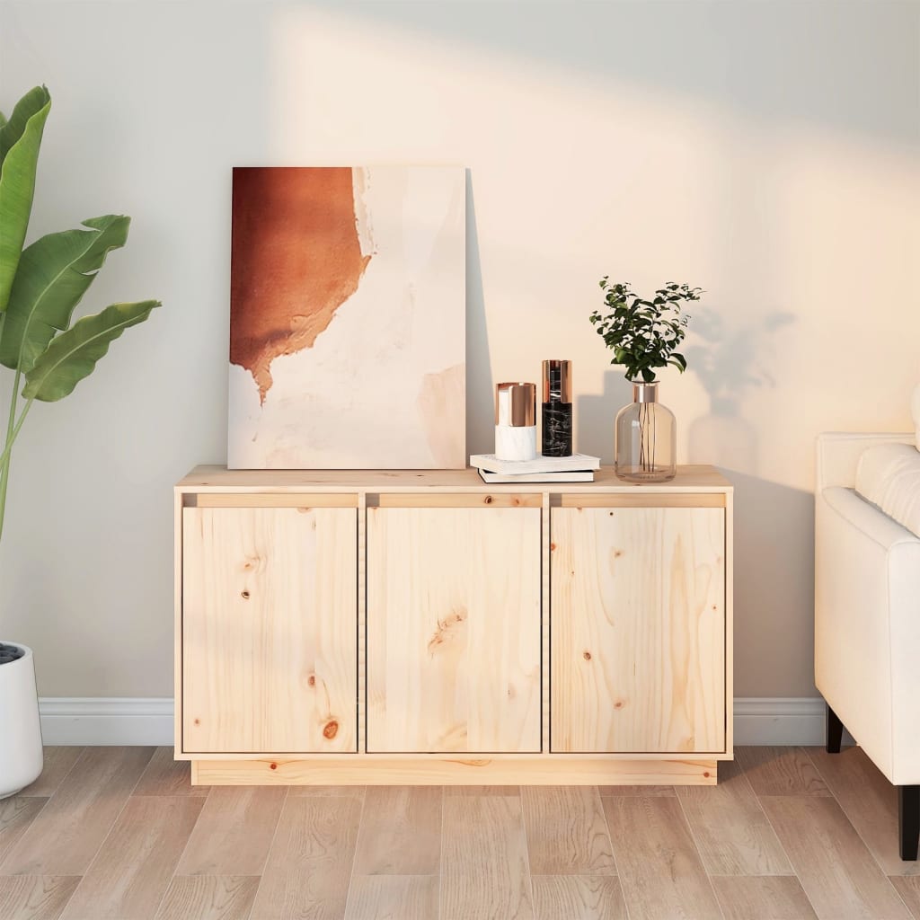vidaXL Dulap, 111x34x60 cm, lemn masiv de pin