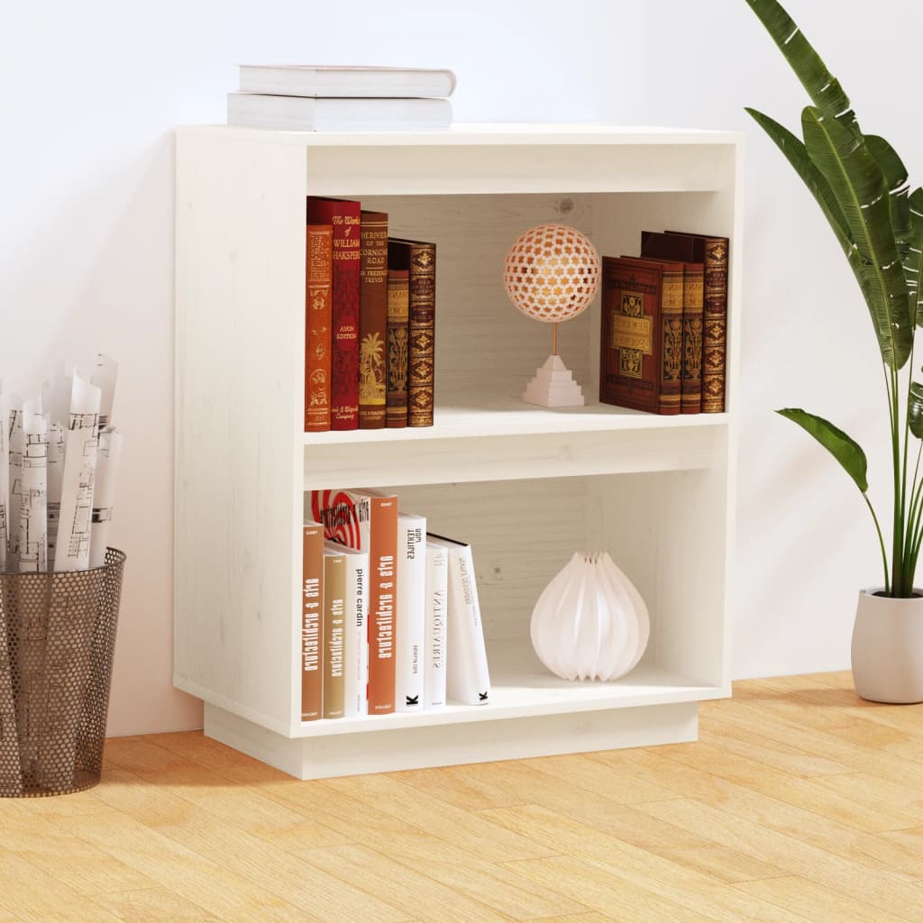 vidaXL Dulap consolă, alb, 60x34x75 cm, lemn masiv de pin vidaXL Dulap consolă, alb, 60x34x75 cm, lemn masiv de pin
