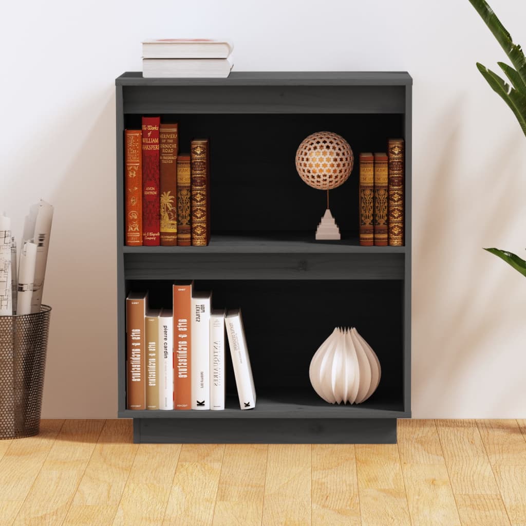 vidaXL Dulap consolă, gri, 60x34x75 cm, lemn masiv de pin vidaXL Dulap consolă, gri, 60x34x75 cm, lemn masiv de pin