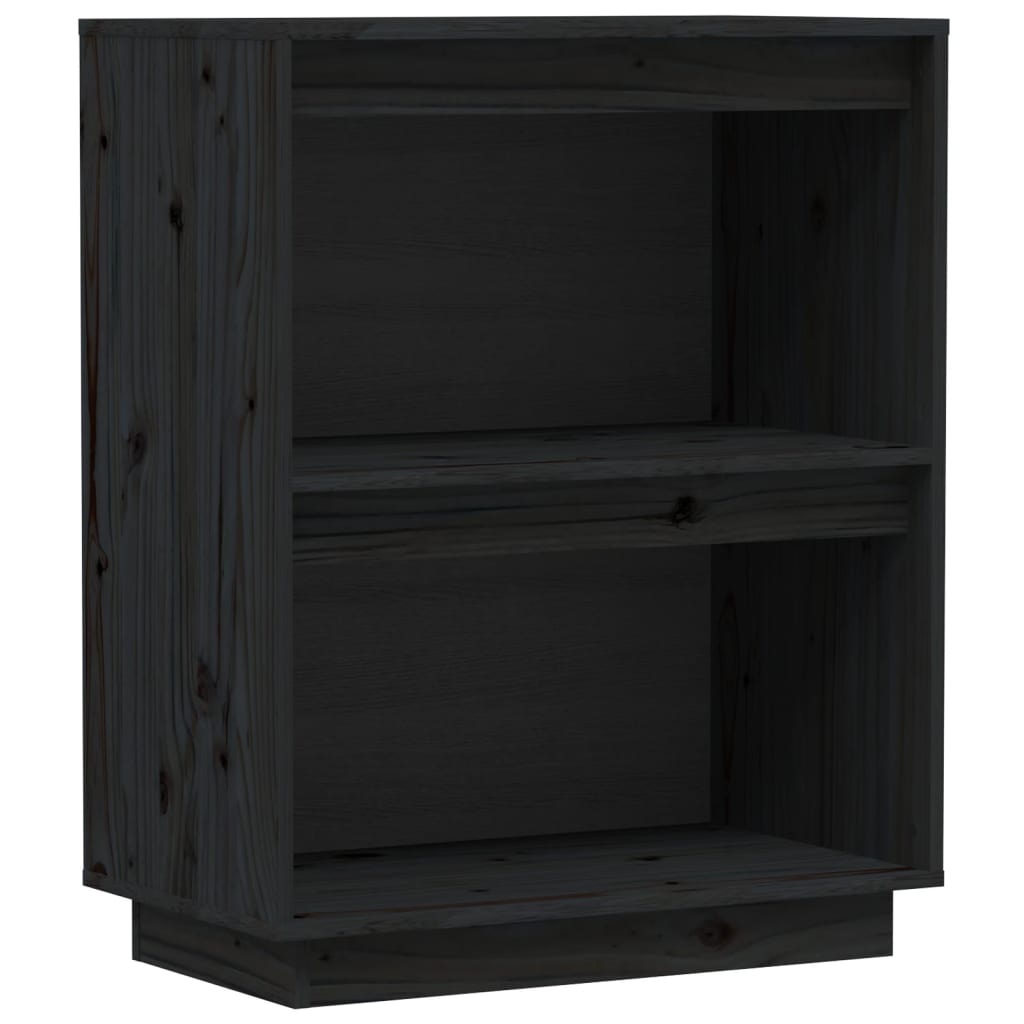 vidaXL Dulap consolă, negru, 60x34x75 cm, lemn masiv de pin vidaXL Dulap consolă, negru, 60x34x75 cm, lemn masiv de pin