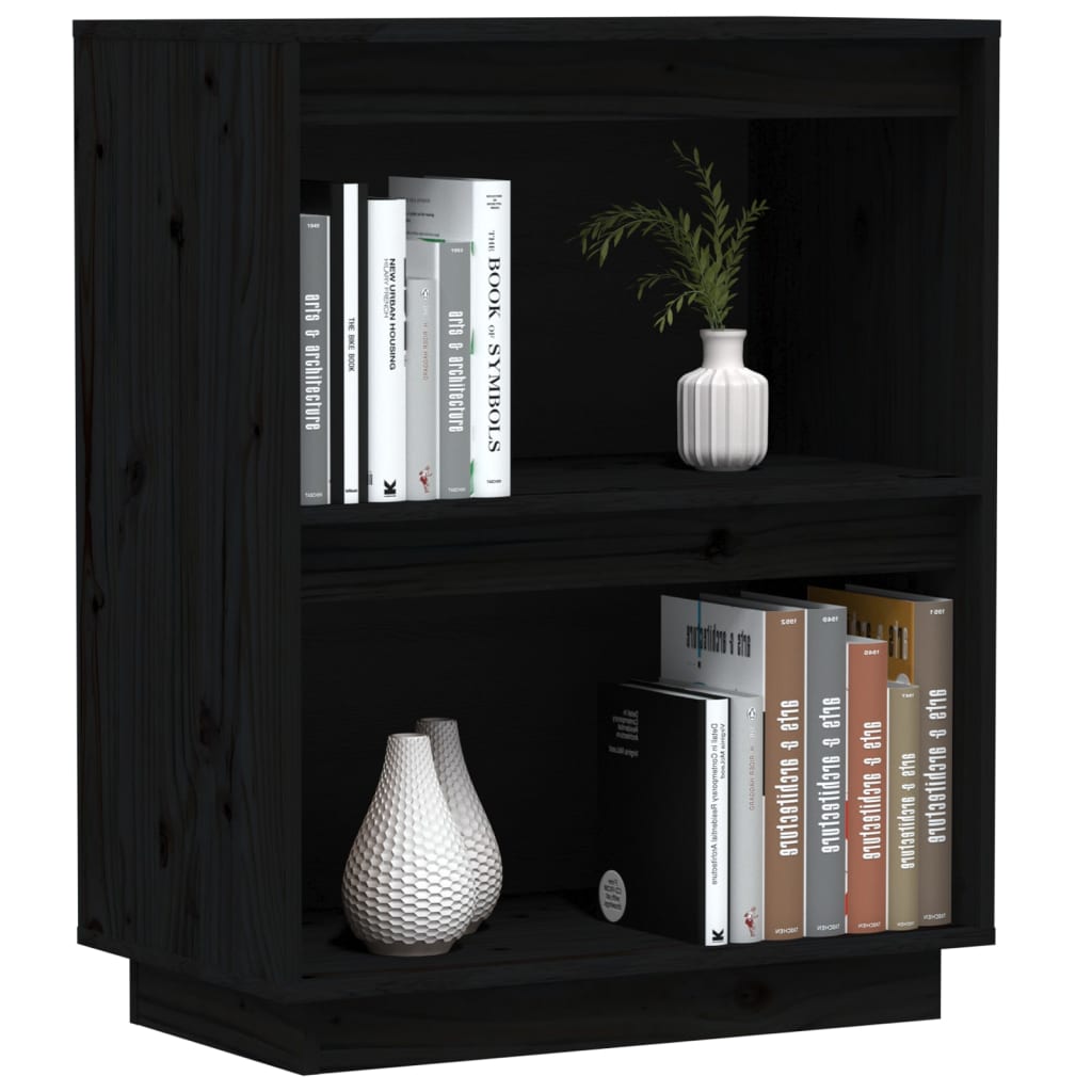 vidaXL Dulap consolă, negru, 60x34x75 cm, lemn masiv de pin vidaXL Dulap consolă, negru, 60x34x75 cm, lemn masiv de pin