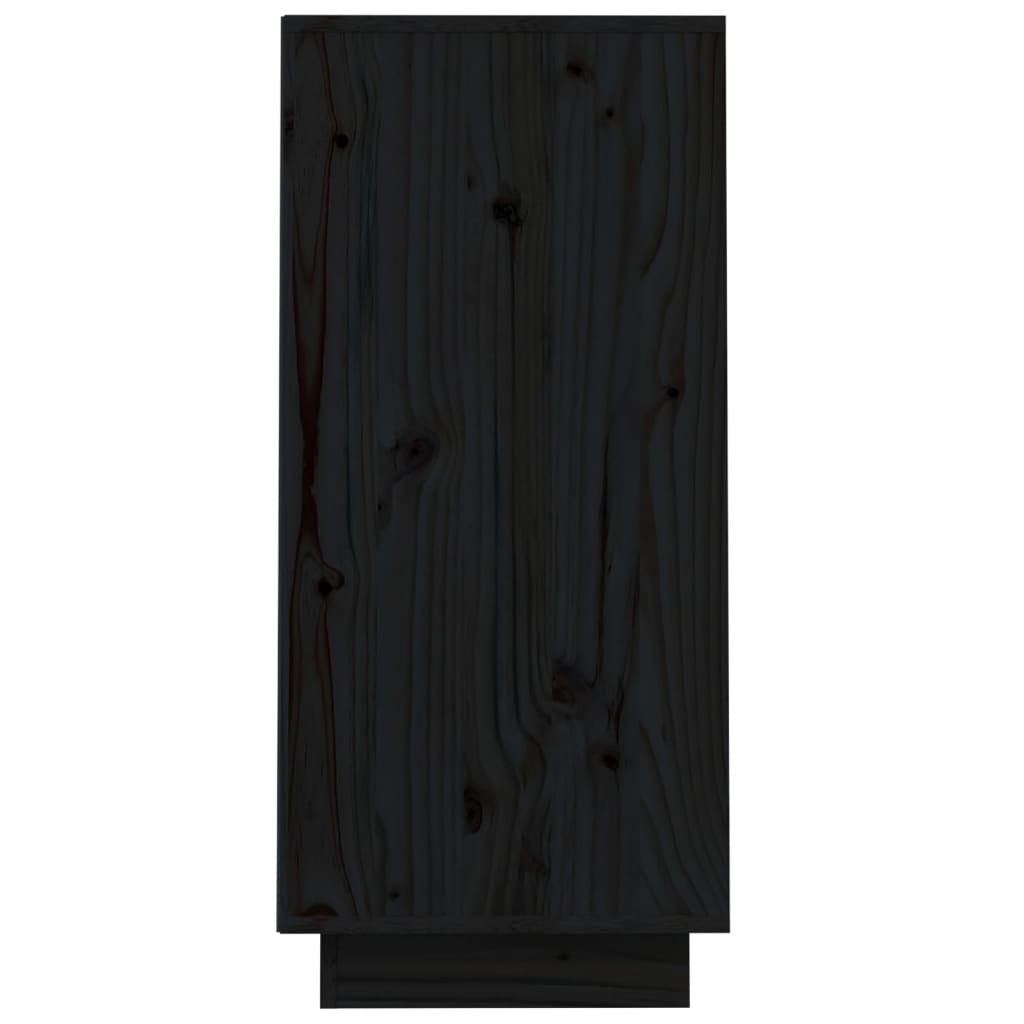vidaXL Dulap consolă, negru, 60x34x75 cm, lemn masiv de pin vidaXL Dulap consolă, negru, 60x34x75 cm, lemn masiv de pin