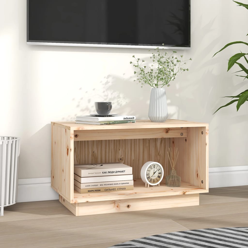 vidaXL Comodă TV, 60x35x35 cm, lemn masiv de pin