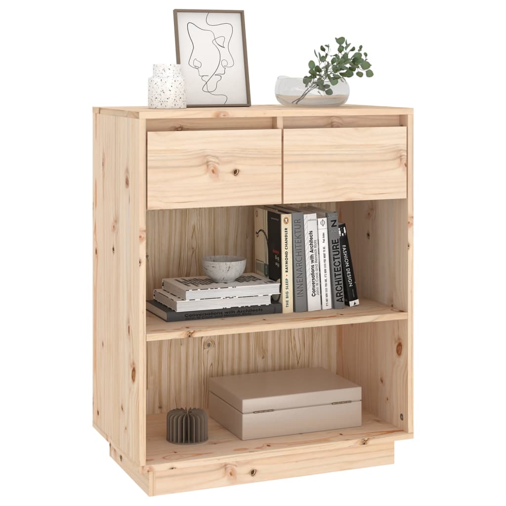vidaXL Dulap consolă, 60x34x75 cm, lemn masiv de pin vidaXL Dulap consolă, 60x34x75 cm, lemn masiv de pin