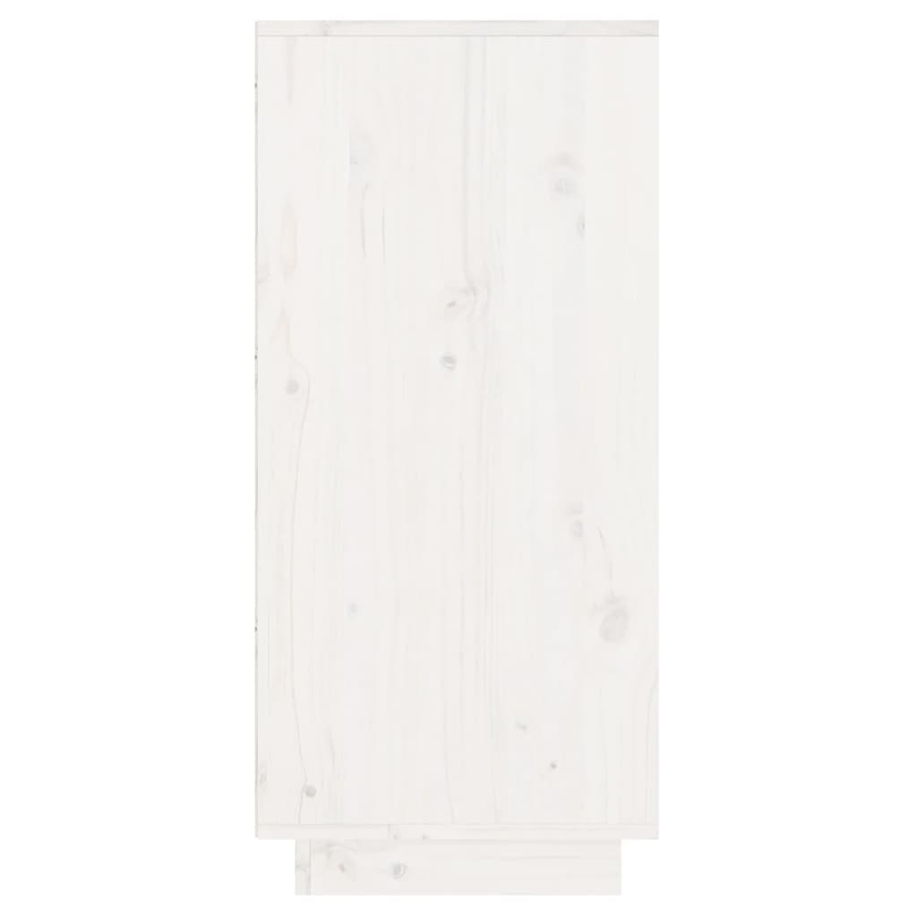 vidaXL Dulap consolă, alb, 60x34x75 cm, lemn masiv de pin vidaXL Dulap consolă, alb, 60x34x75 cm, lemn masiv de pin