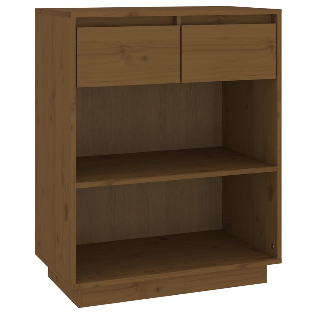 vidaXL Dulap consolă, maro miere, 60x34x75 cm, lemn masiv de pin vidaXL Dulap consolă, maro miere, 60x34x75 cm, lemn masiv de pin