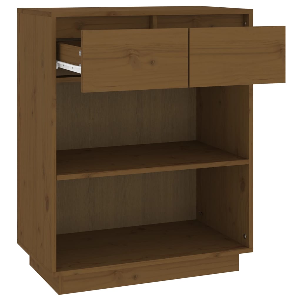vidaXL Dulap consolă, maro miere, 60x34x75 cm, lemn masiv de pin vidaXL Dulap consolă, maro miere, 60x34x75 cm, lemn masiv de pin