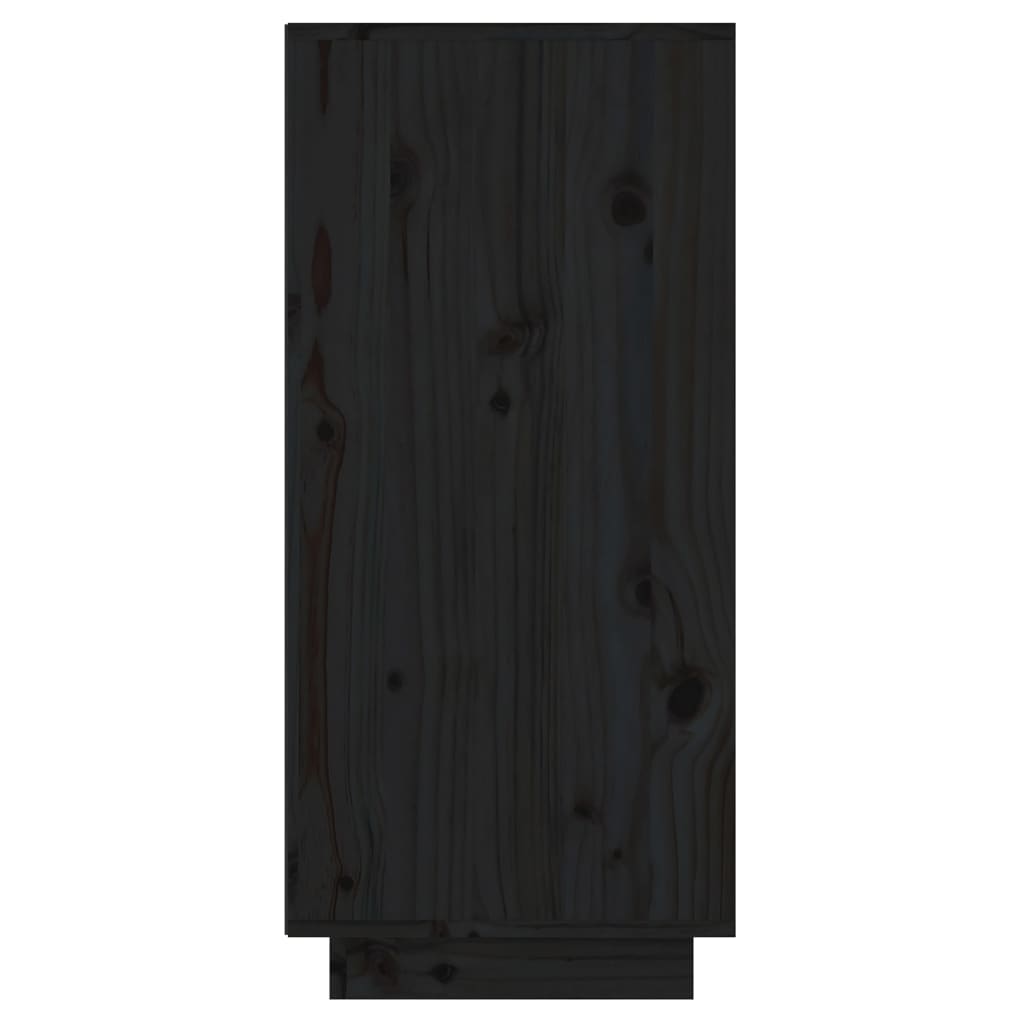 vidaXL Dulap consolă, negru, 60x34x75 cm, lemn masiv de pin vidaXL Dulap consolă, negru, 60x34x75 cm, lemn masiv de pin