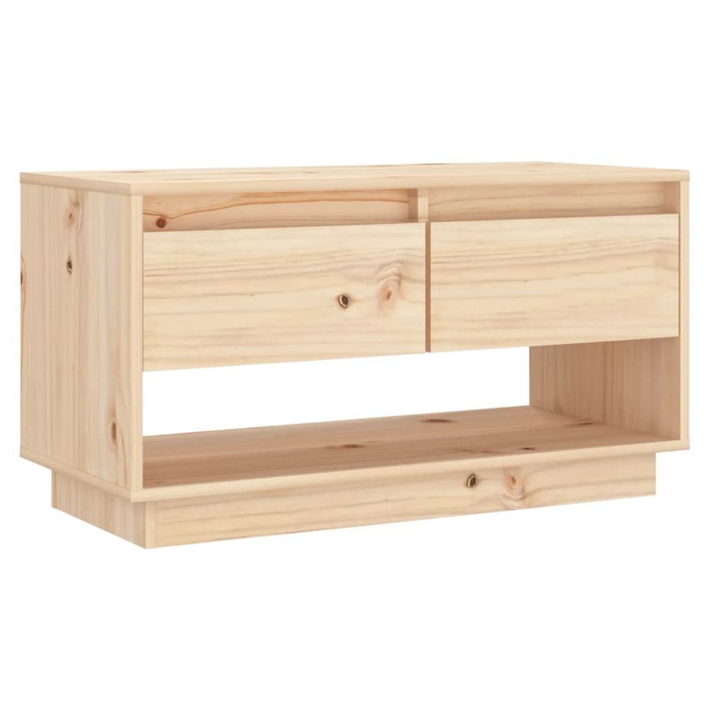 vidaXL Comodă TV, 74x34x40 cm, lemn masiv de pin