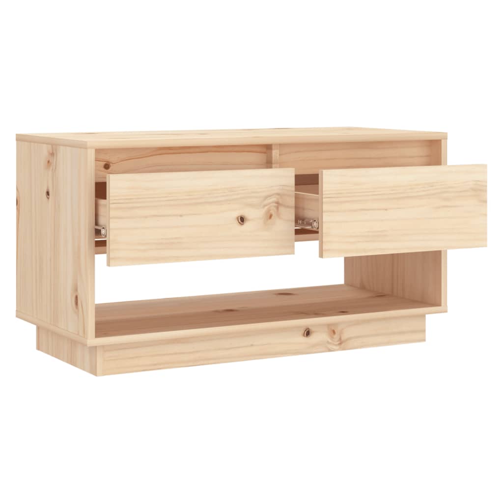 vidaXL Comodă TV, 74x34x40 cm, lemn masiv de pin