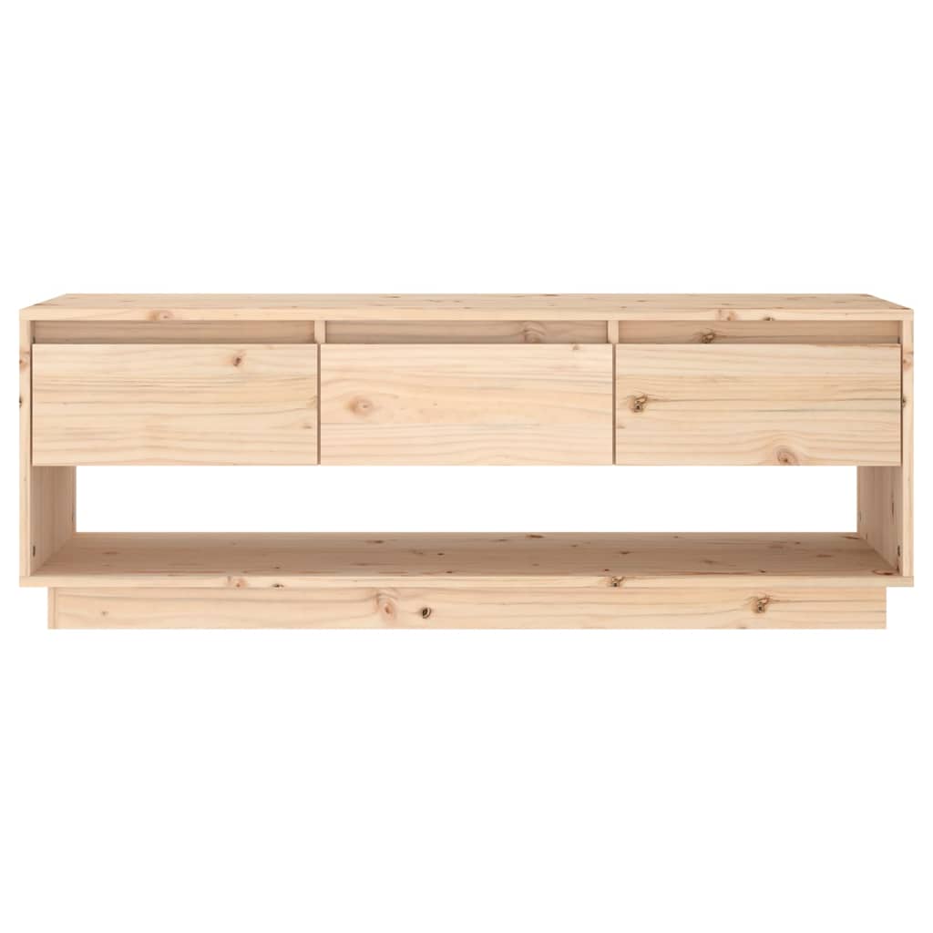 vidaXL Comodă TV, 110,5x34x40 cm, lemn masiv de pin