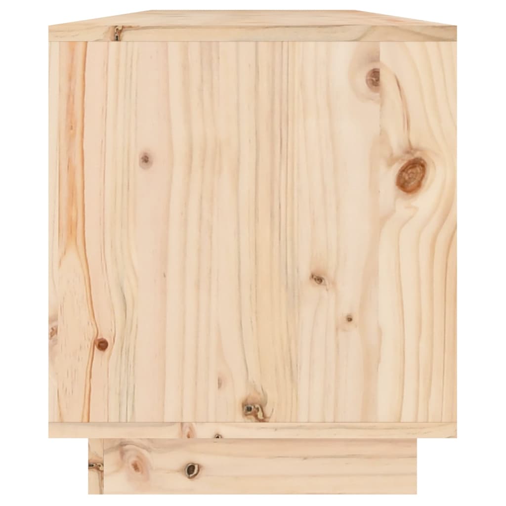 vidaXL Comodă TV, 110,5x34x40 cm, lemn masiv de pin