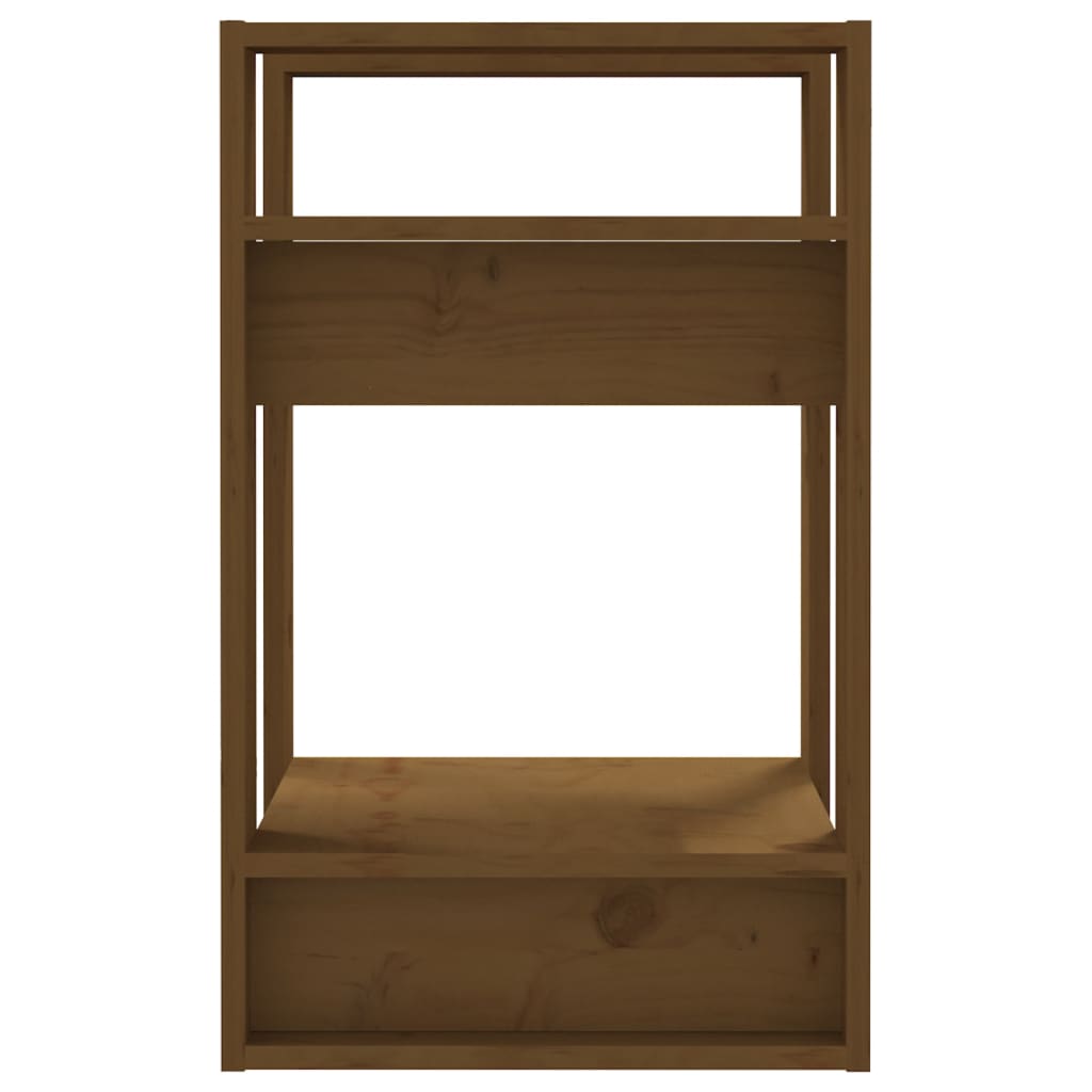 vidaXL Bibliotecă/Separator cameră, maro miere, 41x35x57 cm lemn pin