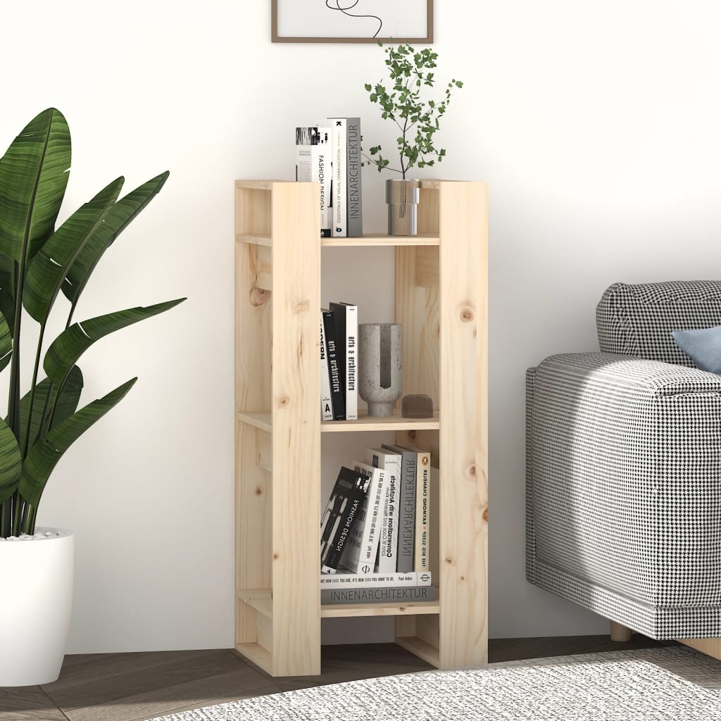 vidaXL Bibliotecă/Separator cameră, 41x35x91 cm, lemn masiv pin vidaXL Bibliotecă/Separator cameră, 41x35x91 cm, lemn masiv pin