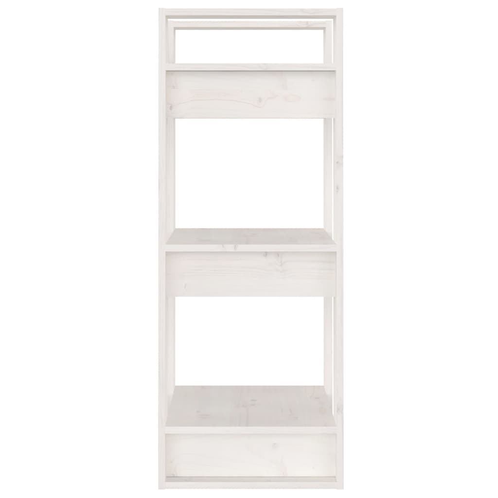 vidaXL Bibliotecă/Separator cameră, alb, 41x35x91 cm, lemn masiv pin vidaXL Bibliotecă/Separator cameră, alb, 41x35x91 cm, lemn masiv pin