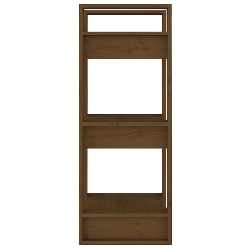 vidaXL Bibliotecă/Separator cameră maro miere, 41x35x91 cm, lemn masiv