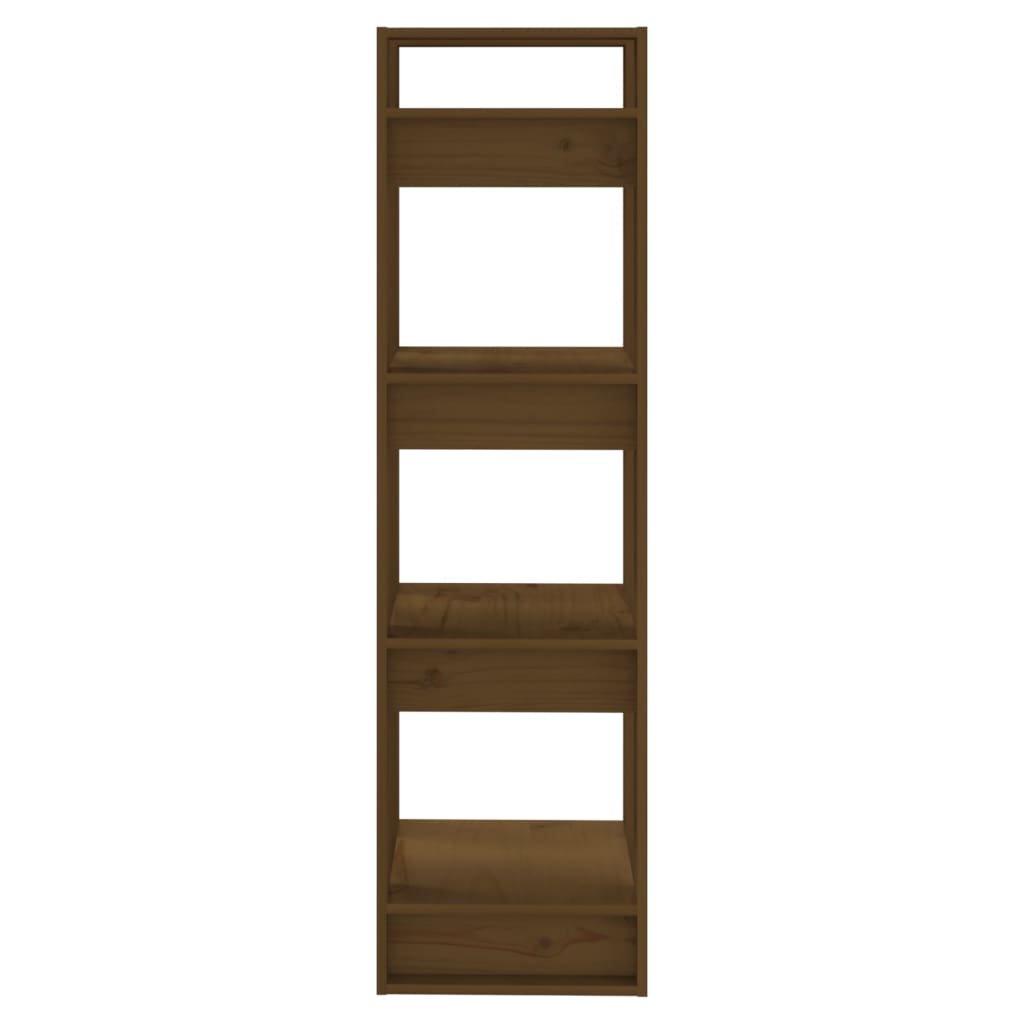 vidaXL Bibliotecă/Separator cameră maro miere 41x35x125 cm lemn masiv vidaXL Bibliotecă/Separator cameră maro miere 41x35x125 cm lemn masiv