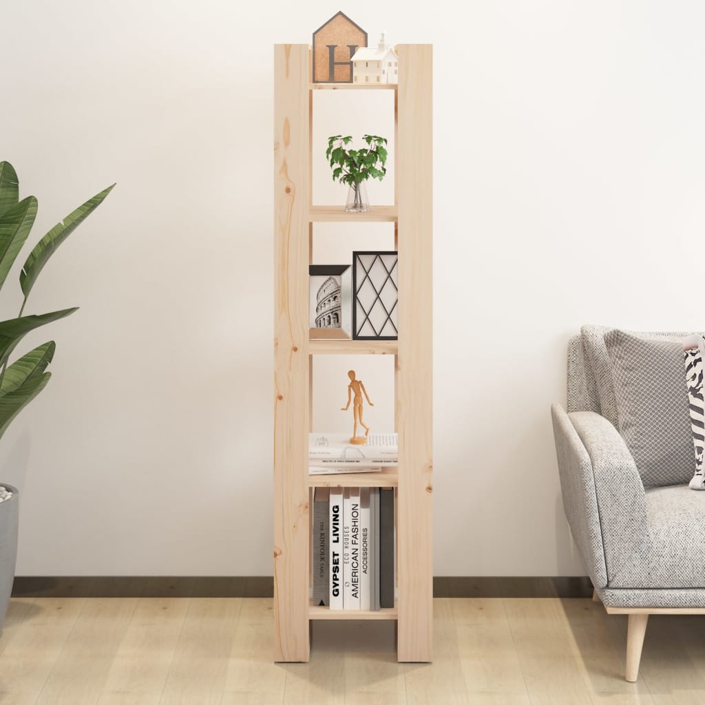vidaXL Bibliotecă/Separator cameră, 41x35x160 cm, lemn masiv pin vidaXL Bibliotecă/Separator cameră, 41x35x160 cm, lemn masiv pin