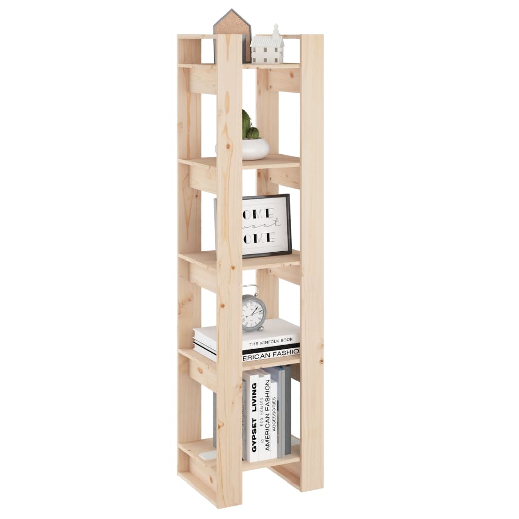 vidaXL Bibliotecă/Separator cameră, 41x35x160 cm, lemn masiv pin vidaXL Bibliotecă/Separator cameră, 41x35x160 cm, lemn masiv pin