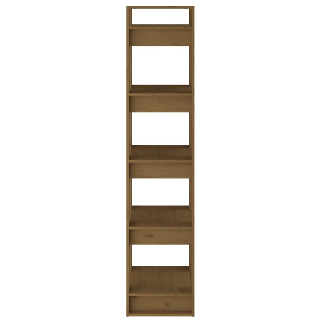 vidaXL Bibliotecă/Separator cameră, maro miere, 41x35x160 cm, lemn pin vidaXL Bibliotecă/Separator cameră, maro miere, 41x35x160 cm, lemn pin