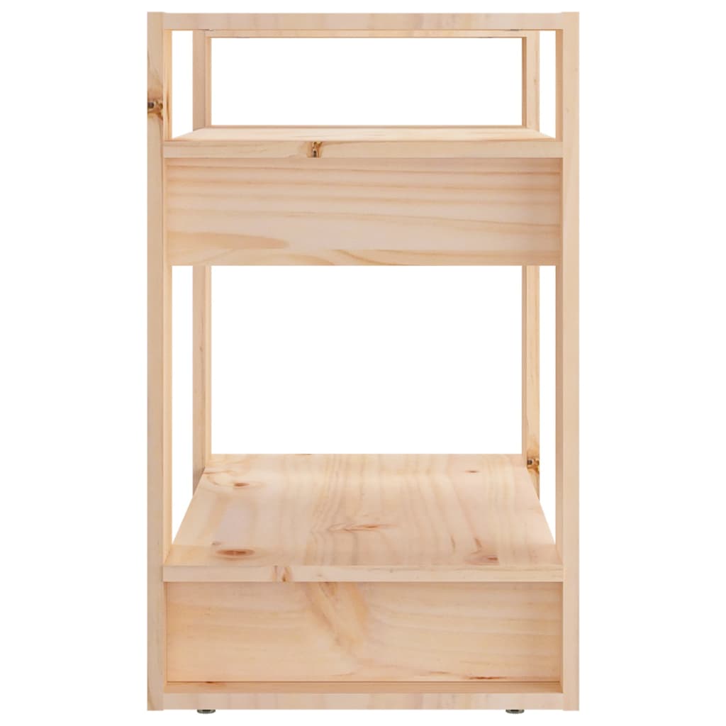vidaXL Bibliotecă/Separator cameră, 60x35x57 cm, lemn masiv pin