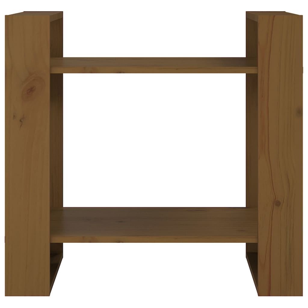 vidaXL Bibliotecă/Separator cameră maro miere, 60x35x57 cm, lemn masiv